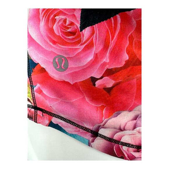 Lululemon Top Womens 4 Lightened Up Singlet Tank Secret Garden Gym Workout Bloom - Picture 6 of 6